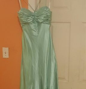 Sea Green Evening Gown